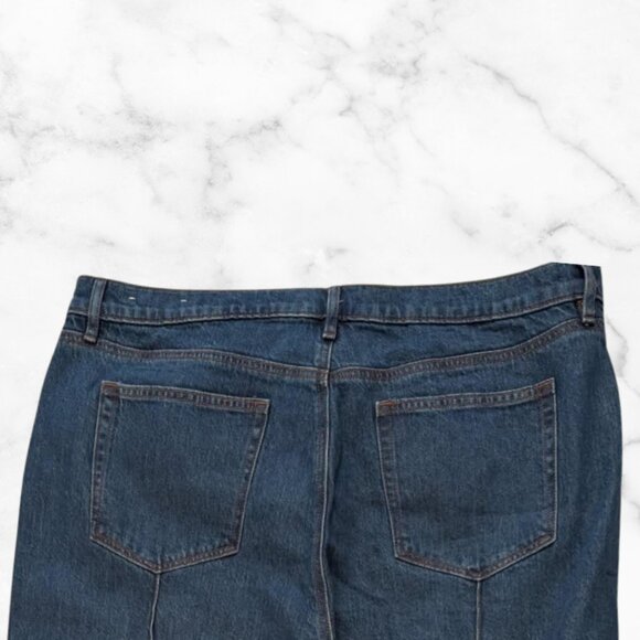 NWT | LOFT High Rise Super Flare Jeans in Refined Mid Indigo Wash Size 18 - Picture 13 of 13